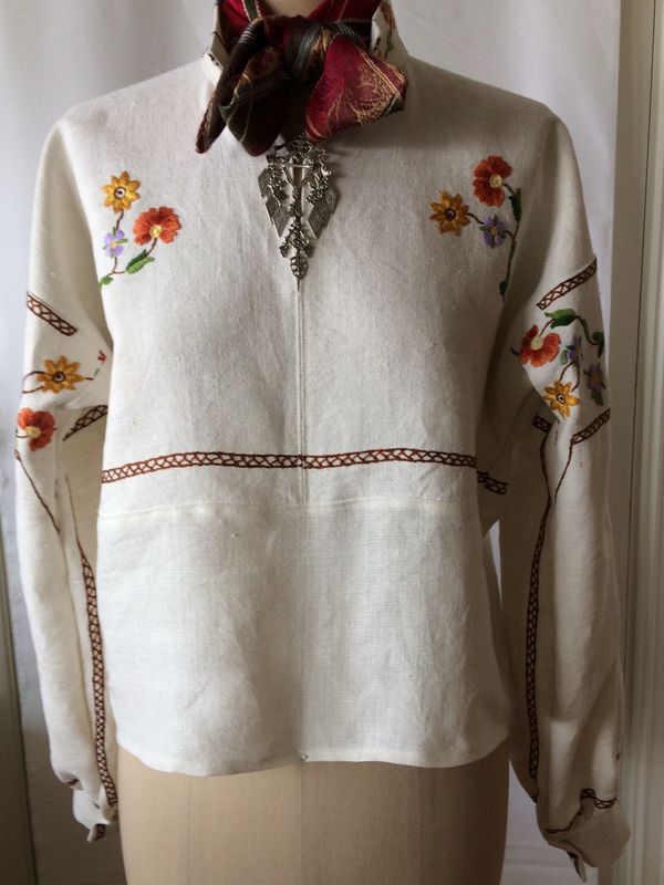 Mønster festdraktskjorte Amanda dame