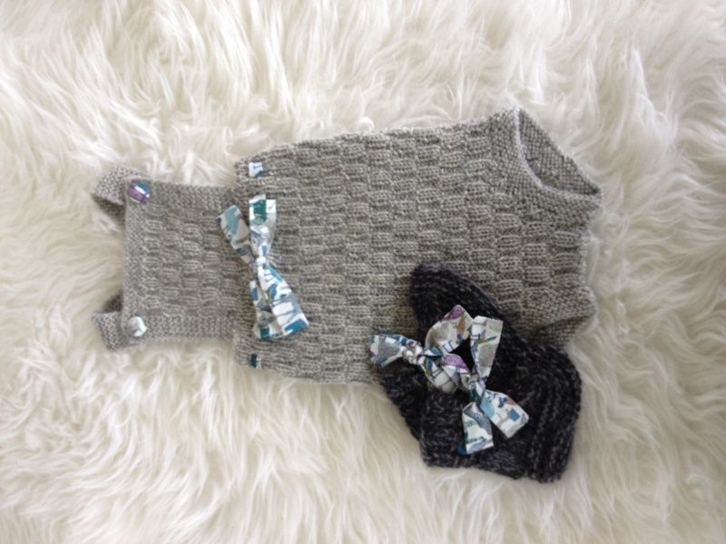 Barnigjen strikkeoppskrift romper Morten