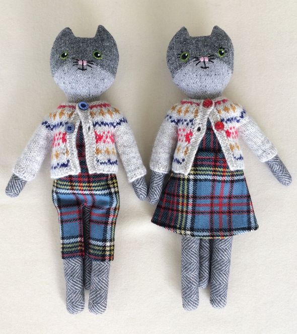 Hovedbilde Barnigjen symønster Katt