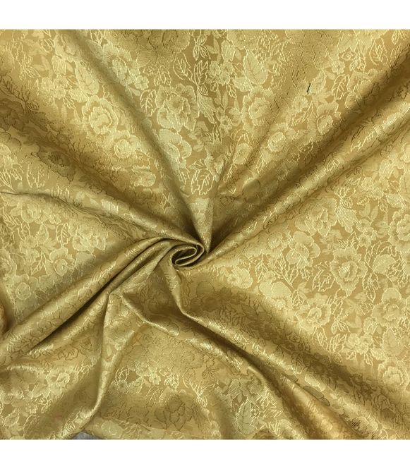 Hovedbilde Bomullsbrokade gul