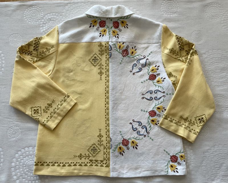 X SOLGT Skjortejakke Gul og hvit