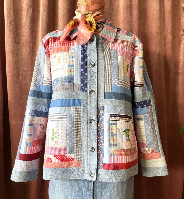 Patchworkjakke symønster