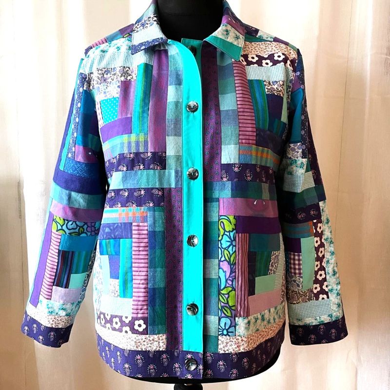 Patchworkjakke symønster